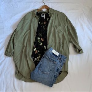 Free People Floral Tank